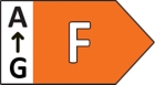 Dieses Produkt verfügt über das Energielabel F in Dunkelorange